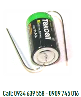 Pin nuôi nguồn PLC Tekcell SB-AA02 lithium 3.6V size 1/2AA 1200mAh ( loại chân trục-trục) Made in Korea